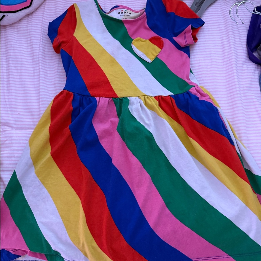 Mini Boden Multicolor Patchwork Tee